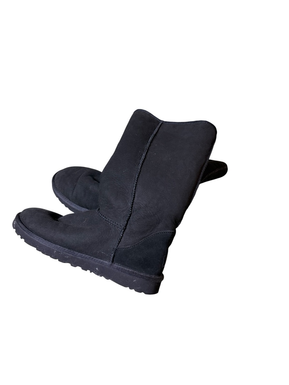 UGG Australia Women's Boot Classic Tall Black Sheepskin Pull-On Size 8